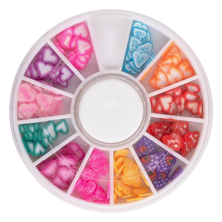 Heart Nail Art Decorations – Colorful Heart Shapes