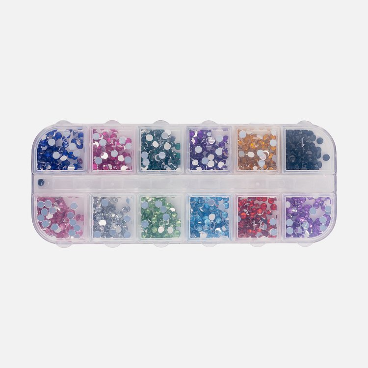 Multicolor Nail Art Sequins Set 12 Colors