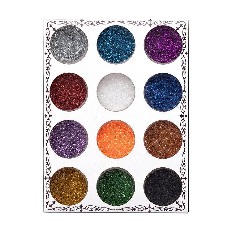 Σετ Glitter Νυχιών 12 Χρωμάτων – Fine Nail Art Σκόνη Glitter