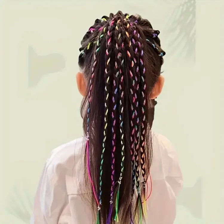 Πολύχρωμα Κορδόνια για Ράστα και Πλεξούδες Μαλλιών 20τμχ