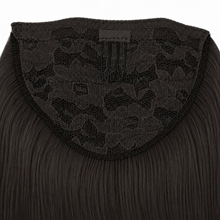 Pferdeschwanz Glatt Echthaar 60cm 100g Braun #5