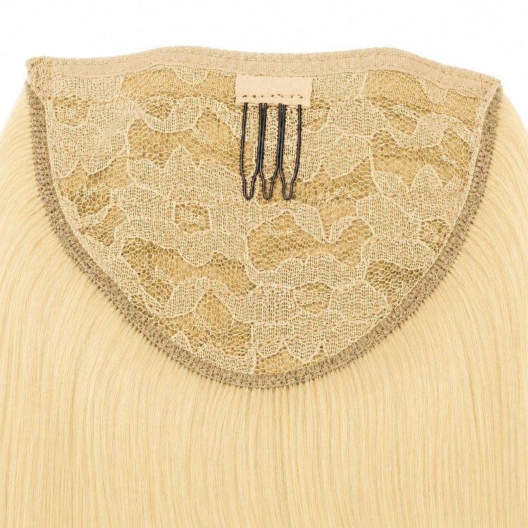 Pferdeschwanz Glatt Echthaar 60cm 100g Hellblond #613