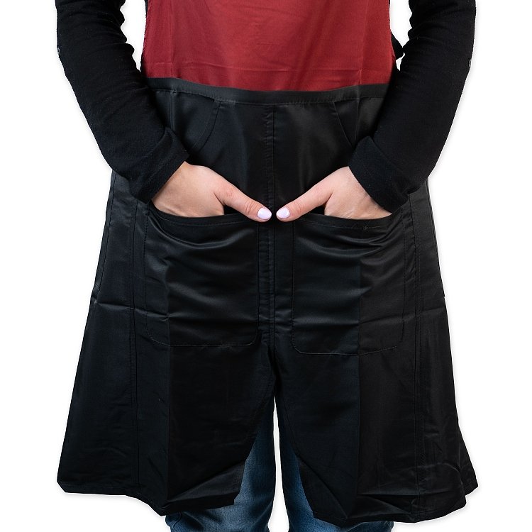 Barber Apron Black/Bordeaux