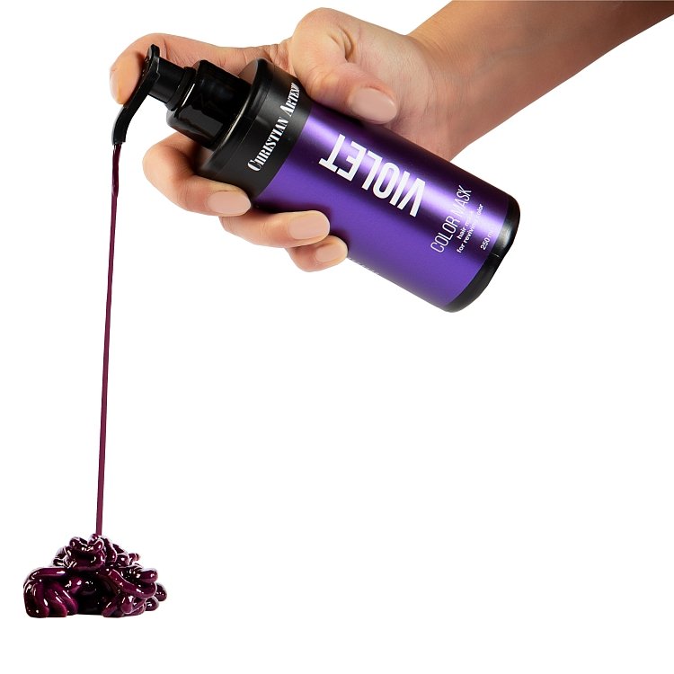 Haarmaske mit violetter Farbe (blondes und graues Haar), 250ml