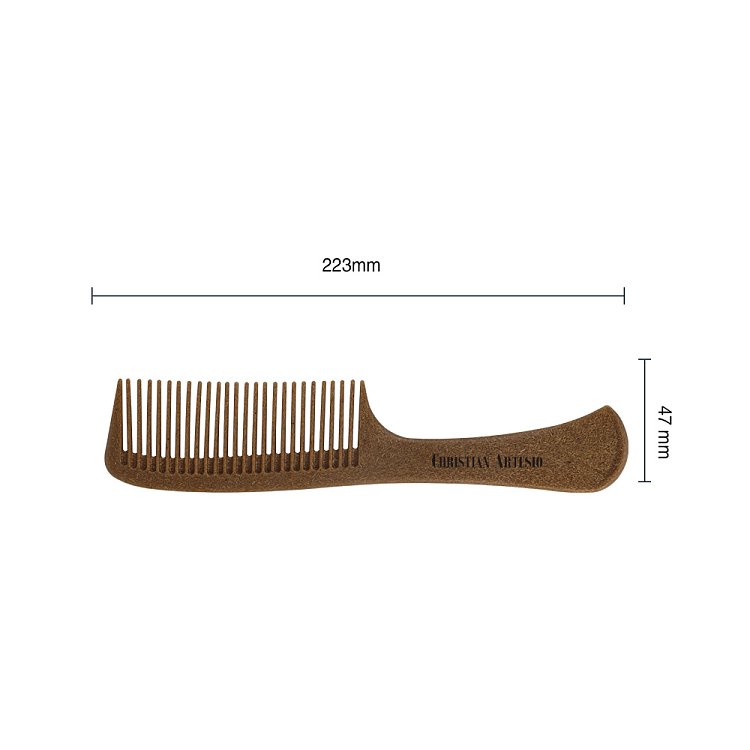 Christian Artesio Eco-Friendly Wooden Detangling Comb with Handle