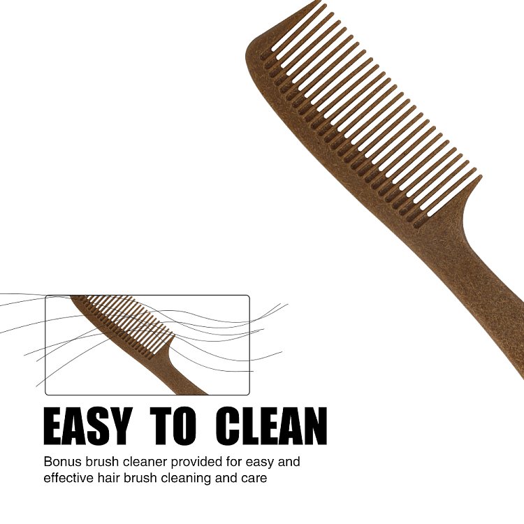 Christian Artesio Eco-Friendly Wooden Detangling Comb with Handle