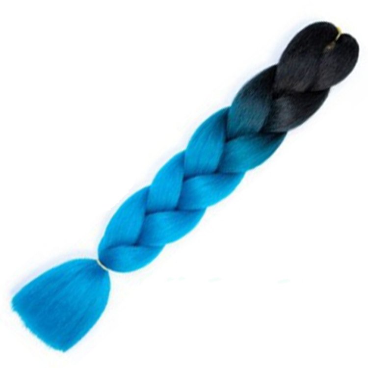 Μαλλιά για Ράστα και Πλεξούδες Όμπρε Γαλάζιο/Καστανό Β22# 100g 60cm