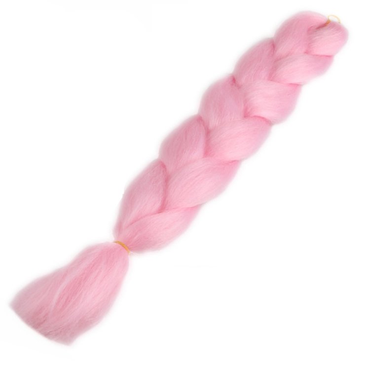 Μαλλιά για Ράστα και Πλεξούδες Απαλό Ροζ Yα16# 100g 60cm