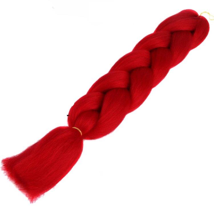 Μαλλιά για Ράστα και Πλεξούδες Κόκκινο Yα12# 100g 60cm