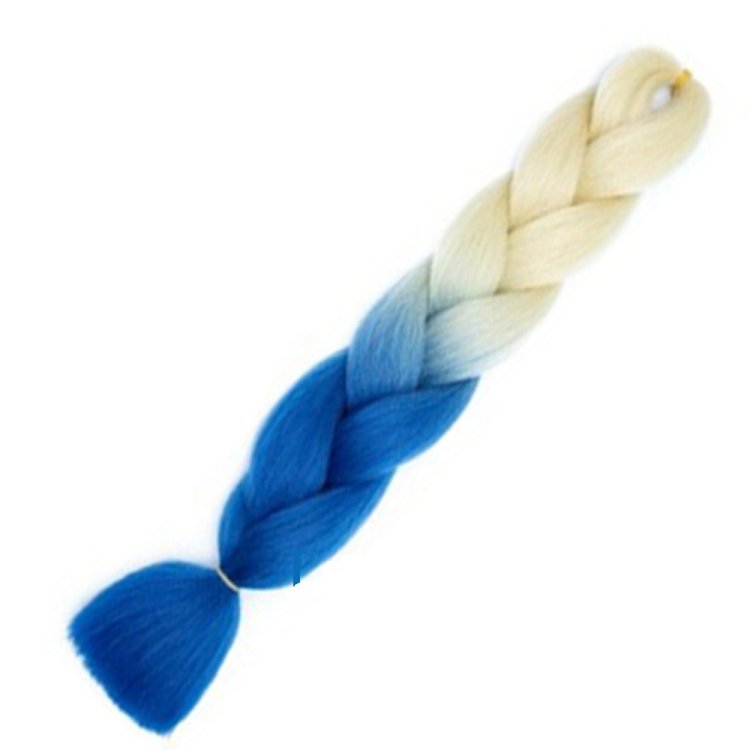 Μαλλιά για Ράστα και Πλεξούδες Όμπρε Ξανθό/Μπλε Β49# 100g 60cm