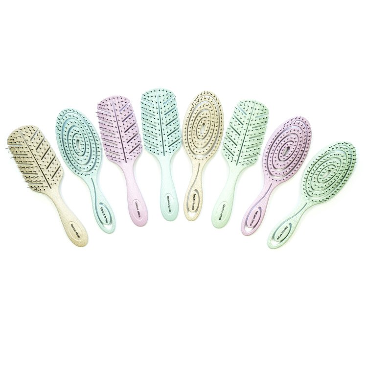 Οικολογική Βούρτσα Μαλλιών για Ξεμπέρδεμα χωρίς Πόνο – Για Παιδιά & Ευαίσθητα Μαλλιά Ροζ-Λιλά