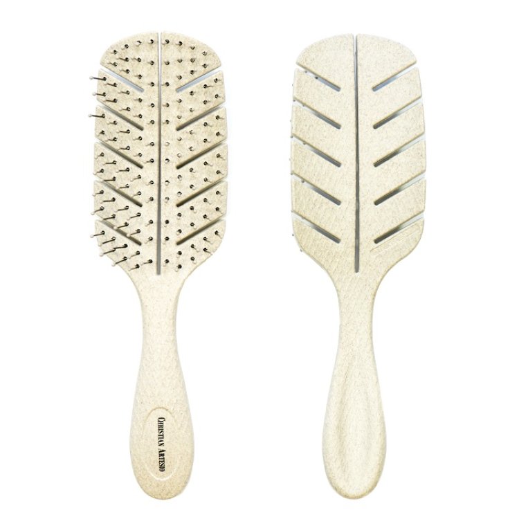 Οικολογική Βούρτσα Μαλλιών για Ξεμπέρδεμα Χωρίς Πόνο – Κατάλληλη για Παιδιά, Λεπτή Τρίχα & Επαγγελματική Χρήση Μπεζ