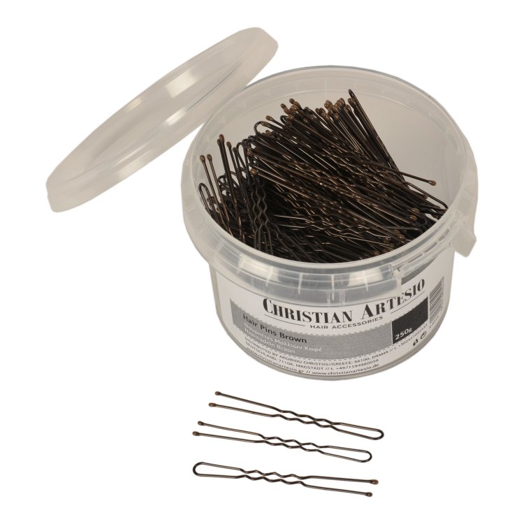 Φουρκέτες Μαλλιών Καφέ 250g