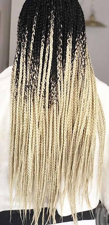 Jumbo Braid Synthetic Ombre Blond-Braun #Β34