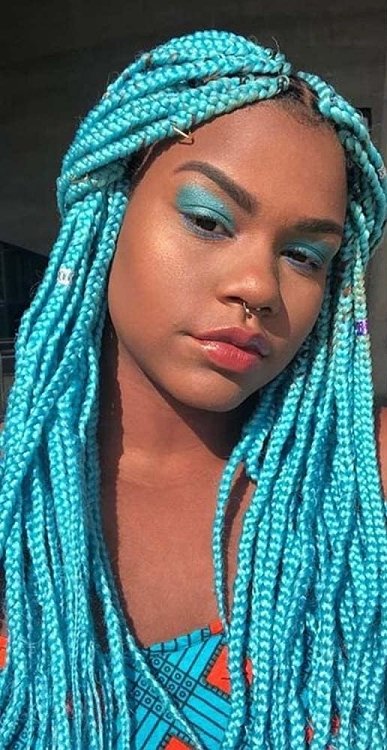 Hair Jumbo Braids Blue Ya31# 100g 60cm