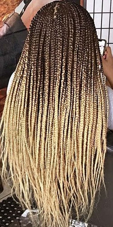 Jumbo Braid Synthetic Ombre braun / blond #B39