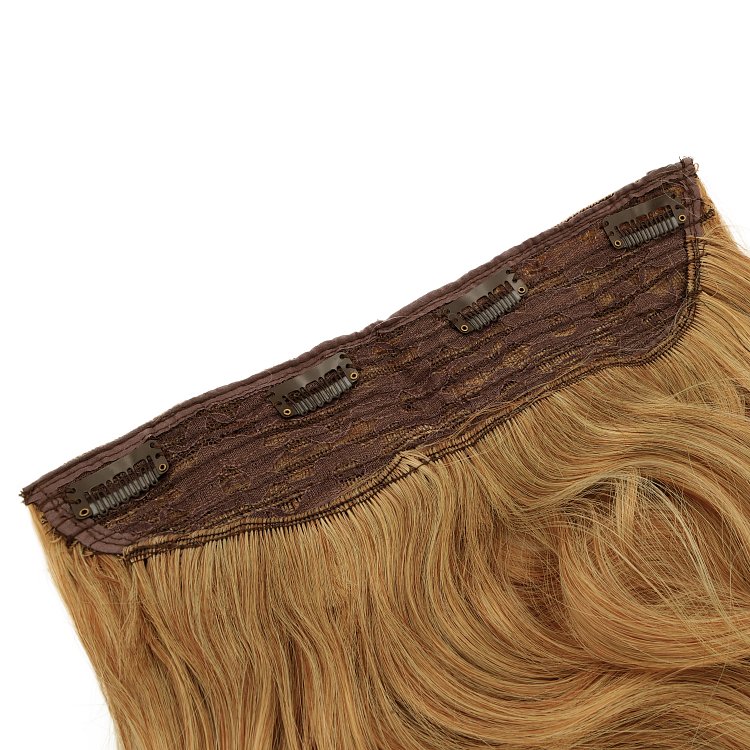Synthetische Haartresse Clip in gewellt HD 55cm, 185g, #2