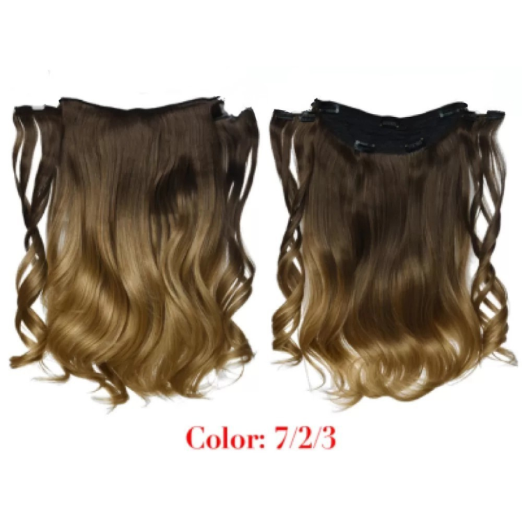 Τρέσα Συνθετική HD Κυματιστή με Κλιπ 3 Κομμάτια 45cm 185g #7/2/3