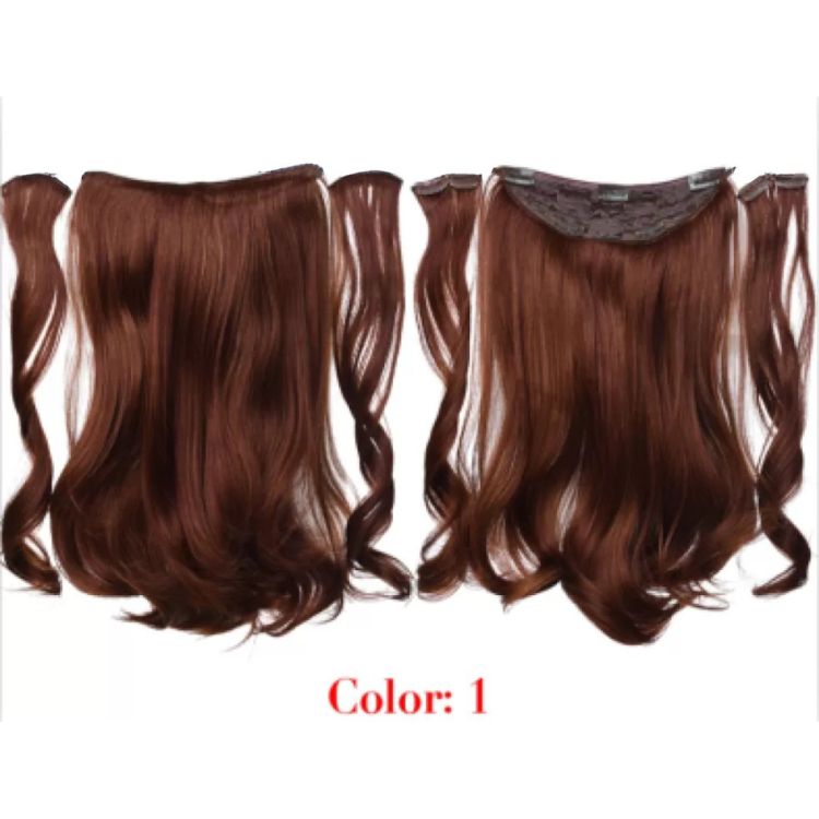 Τρέσα Συνθετική HD Κυματιστή με Κλιπ 3 Κομμάτια 45cm 185g #1