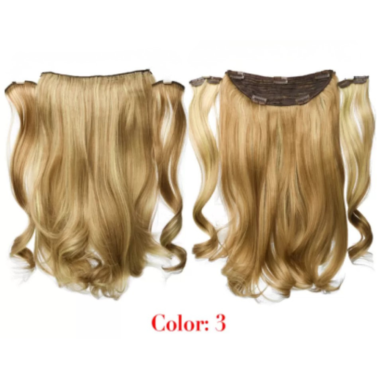 Τρέσα Συνθετική HD Κυματιστή με Κλιπ 3 Κομμάτια 45cm 185g Sand & Vanilla #3