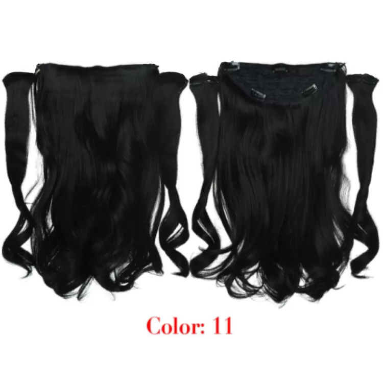 Τρέσα Συνθετική HD Κυματιστή με Κλιπ 3 Κομμάτια 45cm 185g Darkest Brown #11