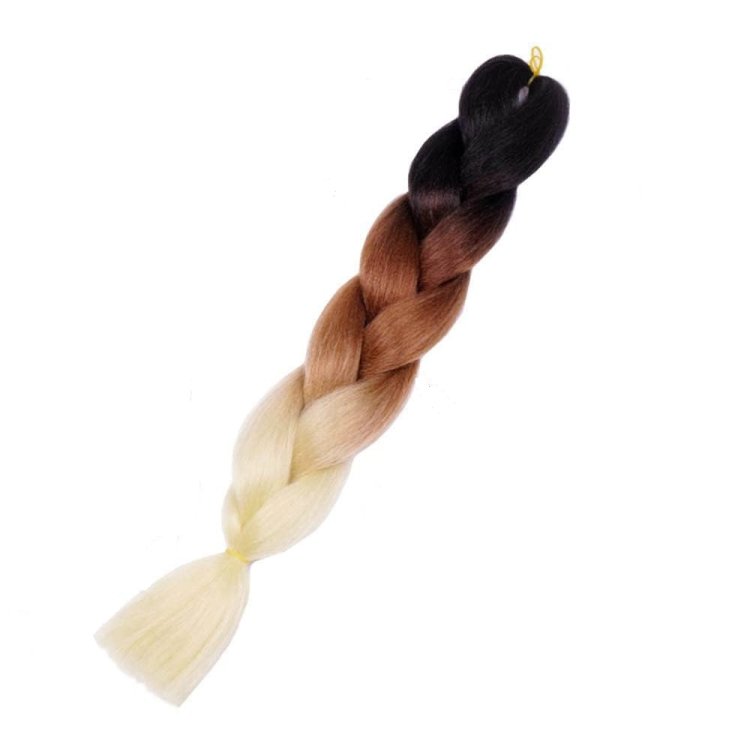 Μαλλιά για Ράστα και Πλεξούδες Όμπρε Ξανθό/Καστανό/Σκούρο Καστανό YC15# 100g 60cm