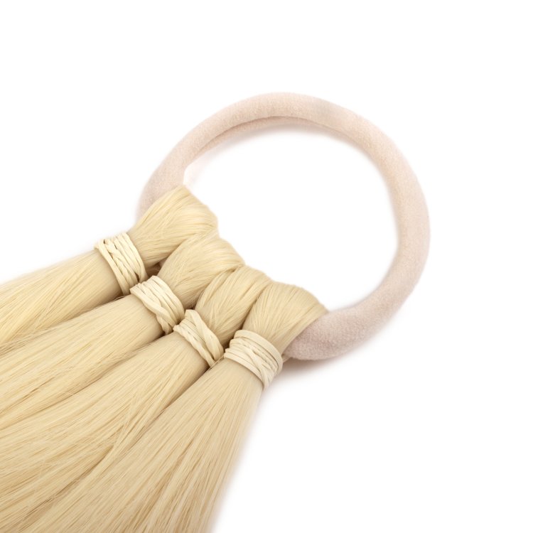 Αλογοουρά Μαλλιών για Πλεξούδα ή Ίσια 85cm 180gr Ξανθό Πολύ Ανοιχτό Πλατινέ #13