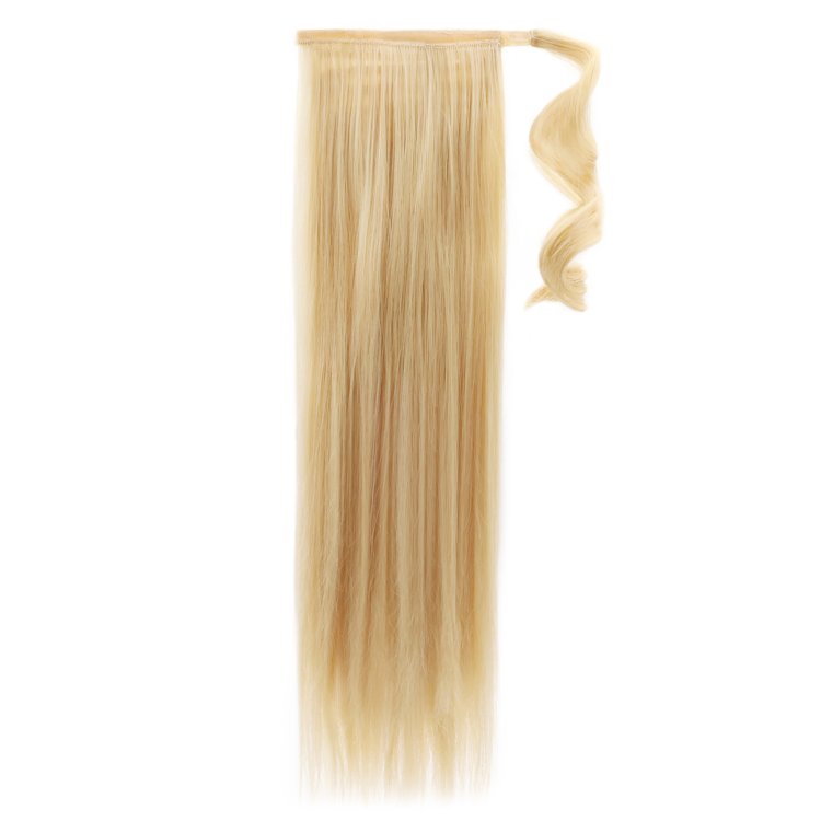 Τρέσα για Αλογοουρά HD Ίσια 50cm 85g Ξανθό Πολύ Ανοιχτό Παστέλ #4