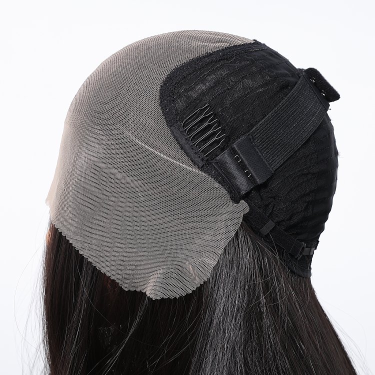 Synthetic Lace Front Wig 13x6 Black Long Straight – Natural Look & High Comfort