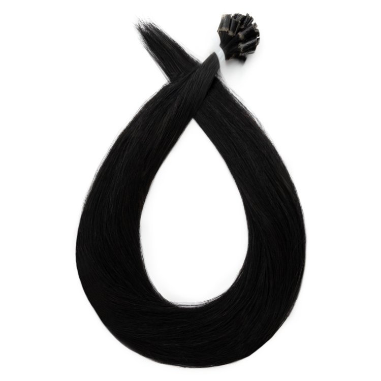 Τουφάκια Extensions Κερατίνης Φυσική Τρίχα #1 50cm 25τμχ