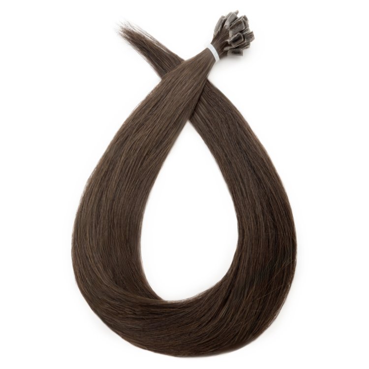 Τουφάκια Extensions Κερατίνης Φυσική Τρίχα #1B 50cm 25τμχ