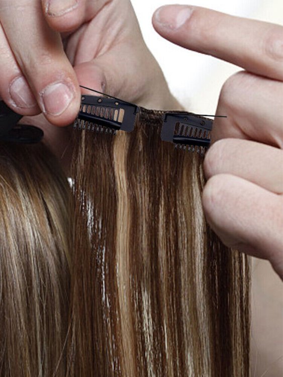 Κλιπ Τρέσας με Ενσωματωμένη Καρφίτσα Μαύρο