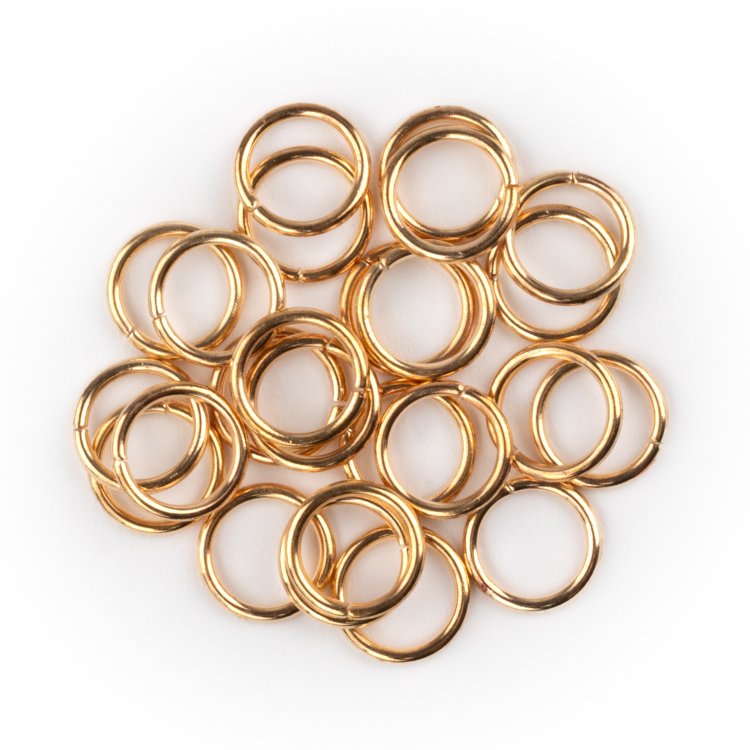 Haar-Ring 10mm Gold 25 Stuck