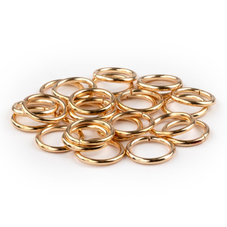 Haar-Ring 10mm Gold 25 Stuck