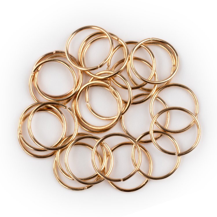 Haar-Ring 14mm Gold 25 Stuck