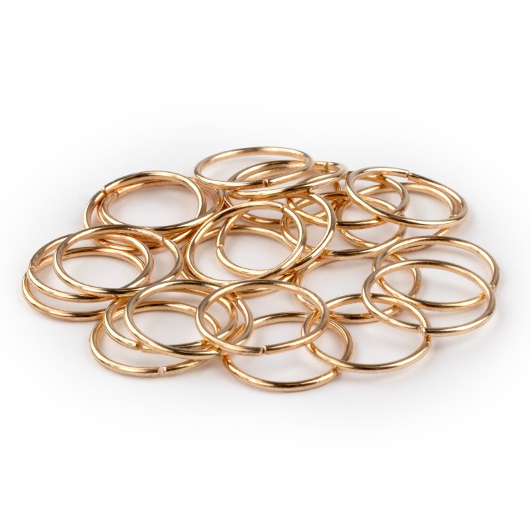 Haar-Ring 14mm Gold 25 Stuck