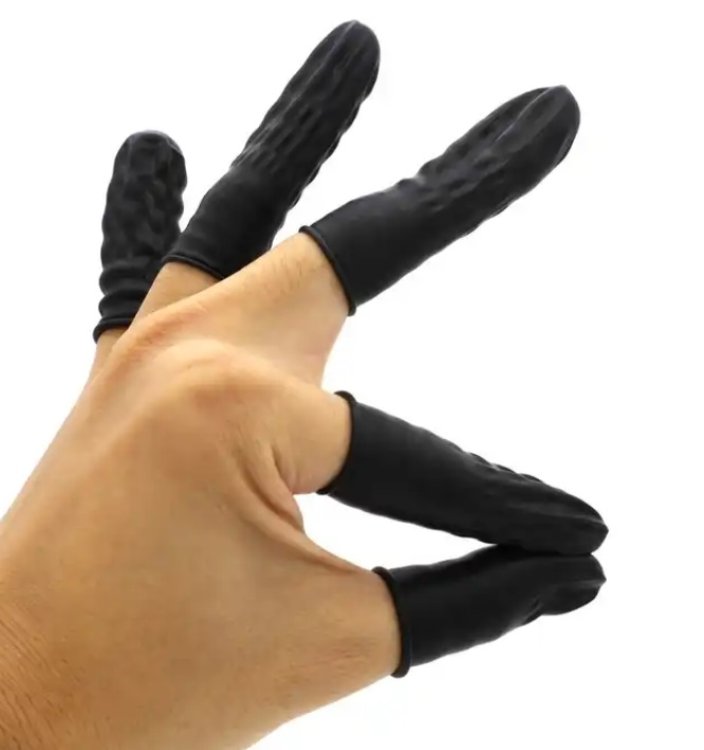 Προστατευτικά Δακτύλων για Τοποθέτηση Hair Extensions Μαύρα 5τμχ