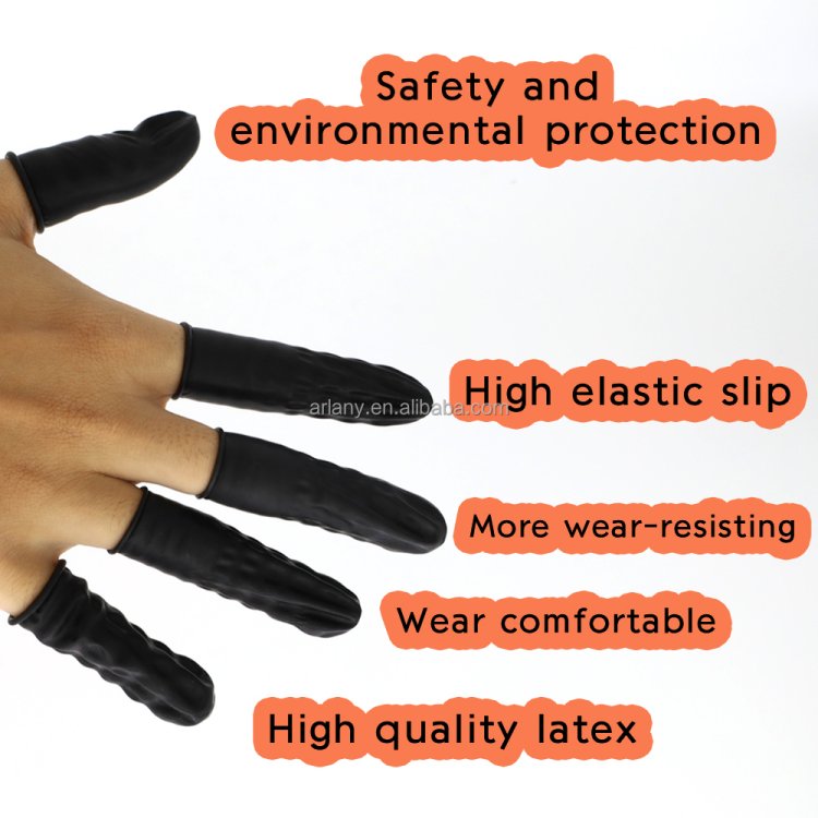 Προστατευτικά Δακτύλων για Τοποθέτηση Hair Extensions Μαύρα 5τμχ