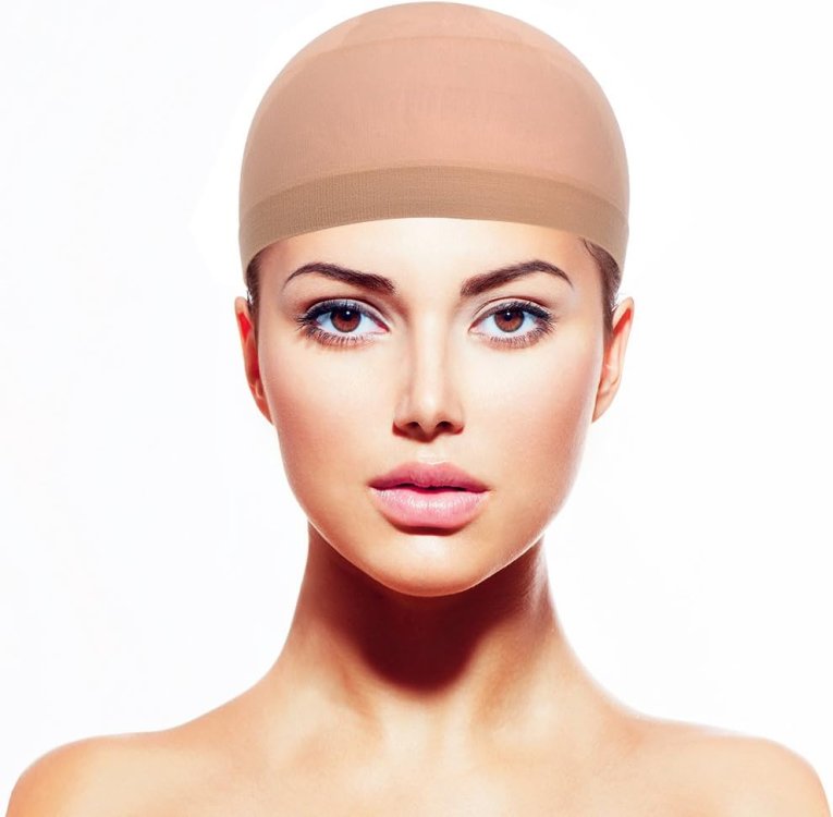 Ελαστικό Σκουφάκι Περούκας Μπεζ για Σταθερή Εφαρμογή 2 τμχ