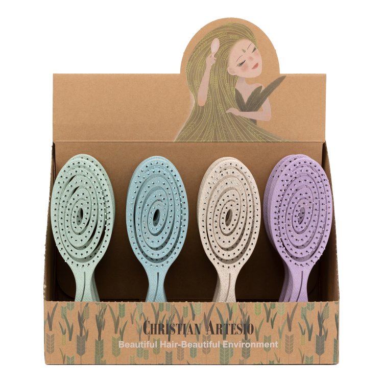 Σετ 12 τμχ Οικολογικές Βούρτσες με Δώρο Χάρτινο Σταντ