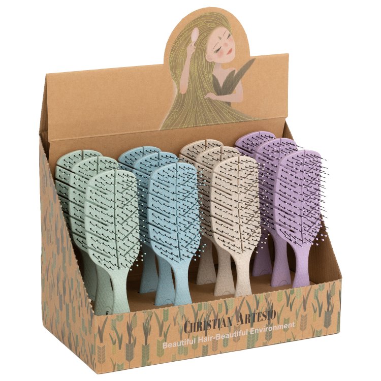 Σετ 12 τμχ Οικολογικές Βούρτσες με Δώρο Χάρτινο Σταντ