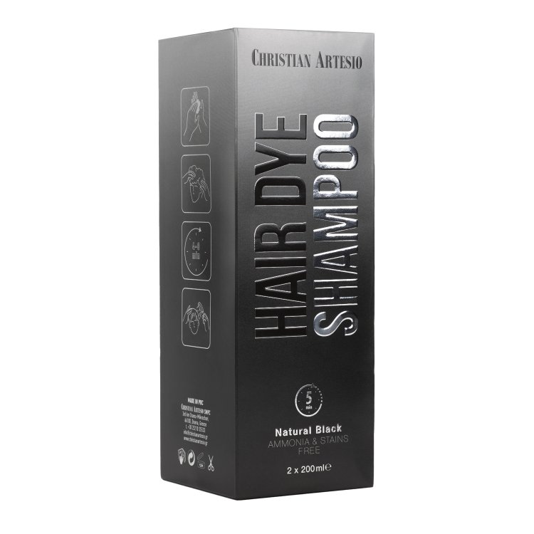 Βαφή Μαλλιών σε Σαμπουάν 400ml – Φυσικό Μαύρο, Εύκολη Κάλυψη Γκρίζων σε 5 Λεπτά (Ιδανικό για Άνδρες & Γυναίκες)