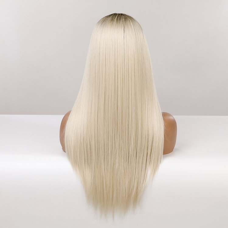 Περούκα Συνθετική Lace Front Wig 13x6 Ξανθιά Όμπρε Μακριά Ίσια -Φυσική Όψη & Υψηλή Άνεση