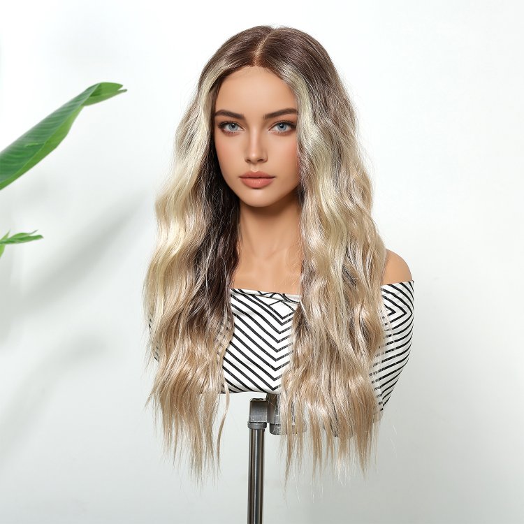 Περούκα Συνθετική Lace Front Wig 13x6 Ξανθια Όμπρε Μακριά Κυματιστή -Φυσική Όψη & Υψηλή Άνεση