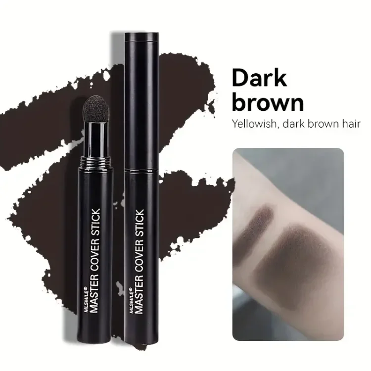 Στικ Κάλυψης Μαλλιών για Λευκές Ρίζες, Αραιά Σημεία & Διόρθωση Hairline – Σκούρο Καστανό