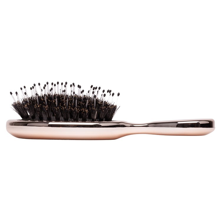 Mini Ovale Haarburste fur Extensions 14cm – Mit Nylonborsten & Antistatik, Sanftes Entwirren