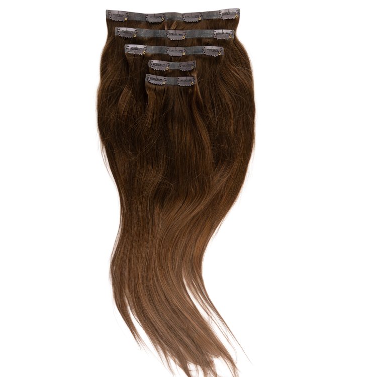 Τρέσα Φυσική PU με Κλιπ Ξανθό Σκούρο #2 50cm, 120g