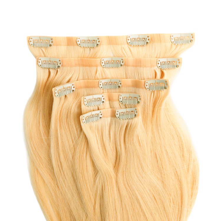 Τρέσα Φυσική PU με Κλιπ #1001 Ξανθό Πλατινέ Ανοιχτό Μπεζ 50cm, 120g