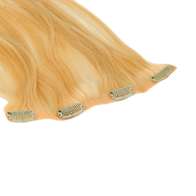 Τρέσα Φυσική PU με Κλιπ #1001 Ξανθό Πλατινέ Ανοιχτό Μπεζ 50cm, 120g