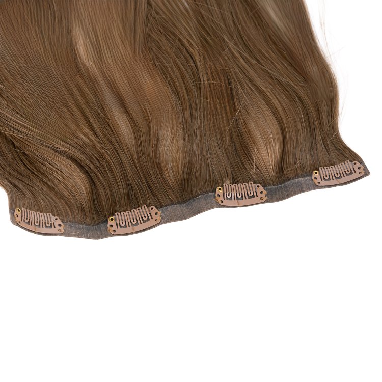 Τρέσα Φυσική PU με Κλιπ #4 Ξανθό 50cm, 120g